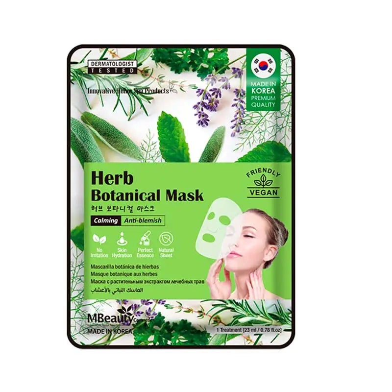 Mascarilla Facial Botánica De Hierbas Efecto Antimanchas 23 Ml