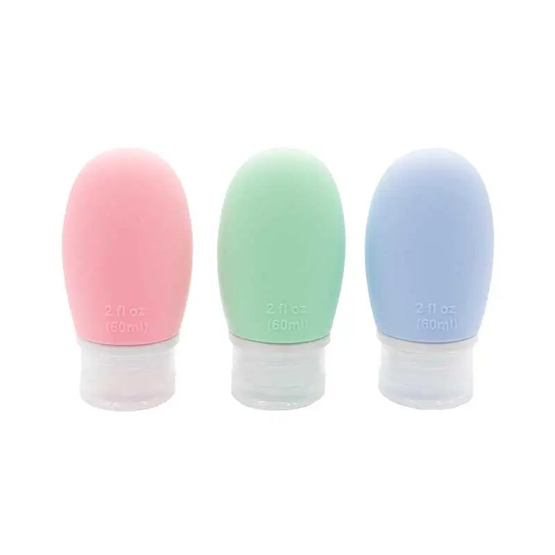 Set De Viaje 3 Botellas Silicona De