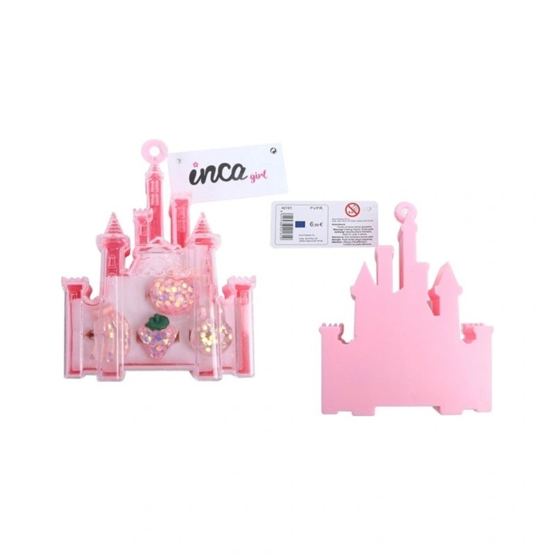 Set 4 Anillos En Caja Castillo