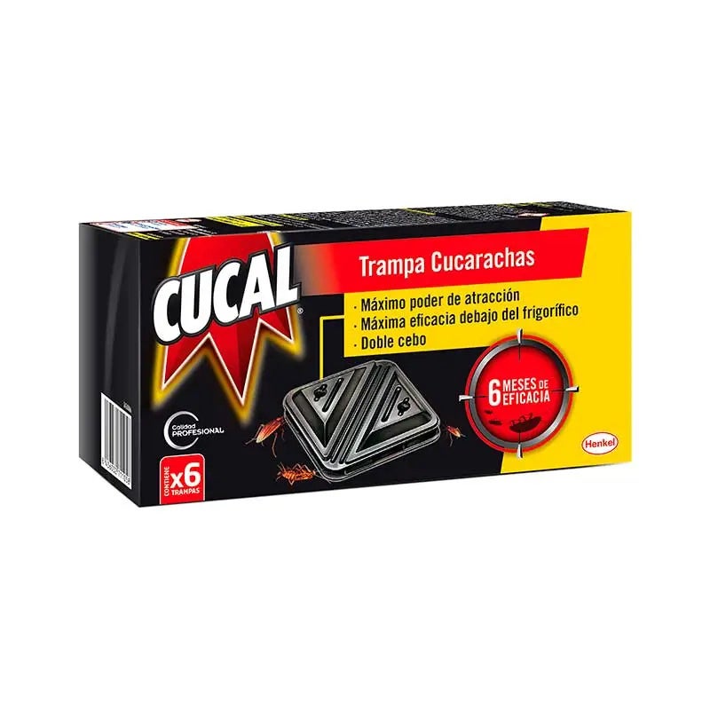 Trampa Doble Cebo Para Cucarachas 6 Ud