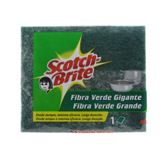 Estropajo Fibra Verde Gigante 1 Unidad