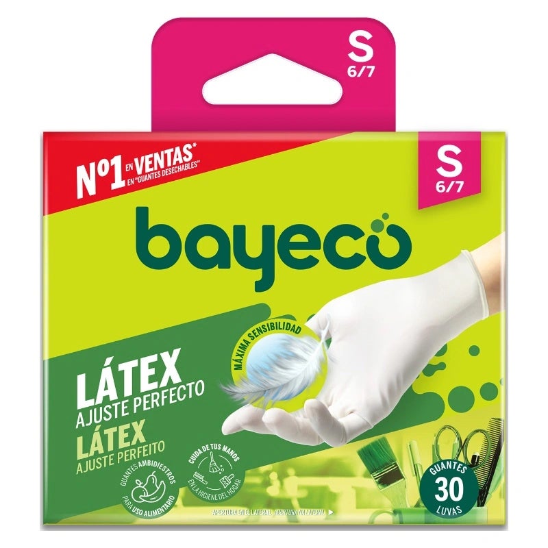 Guante De Látex Desechable Talla Pequeña