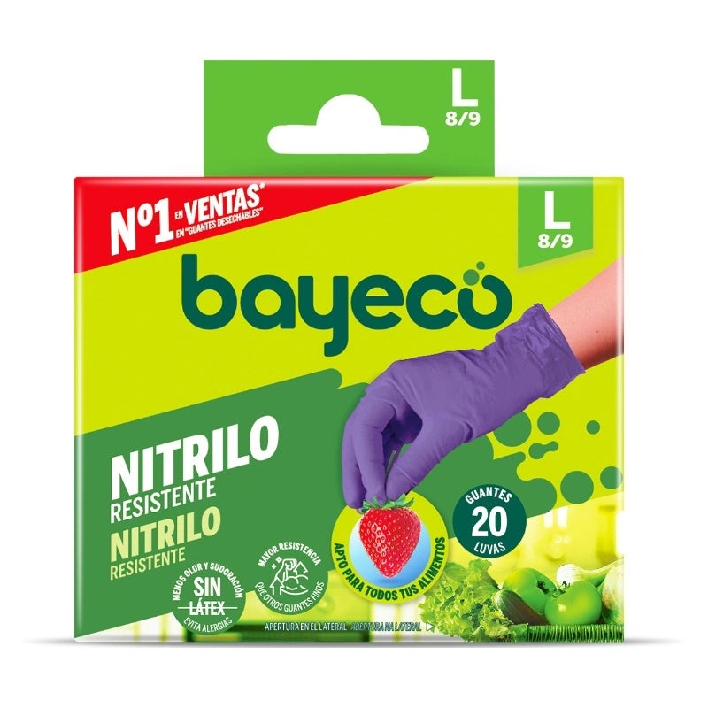 Guante Nitrilo Desechable L