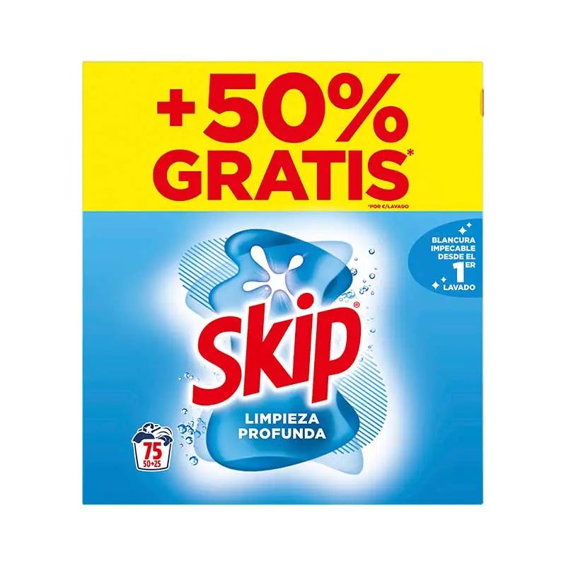 Detergente En Polvo 75 Lavados