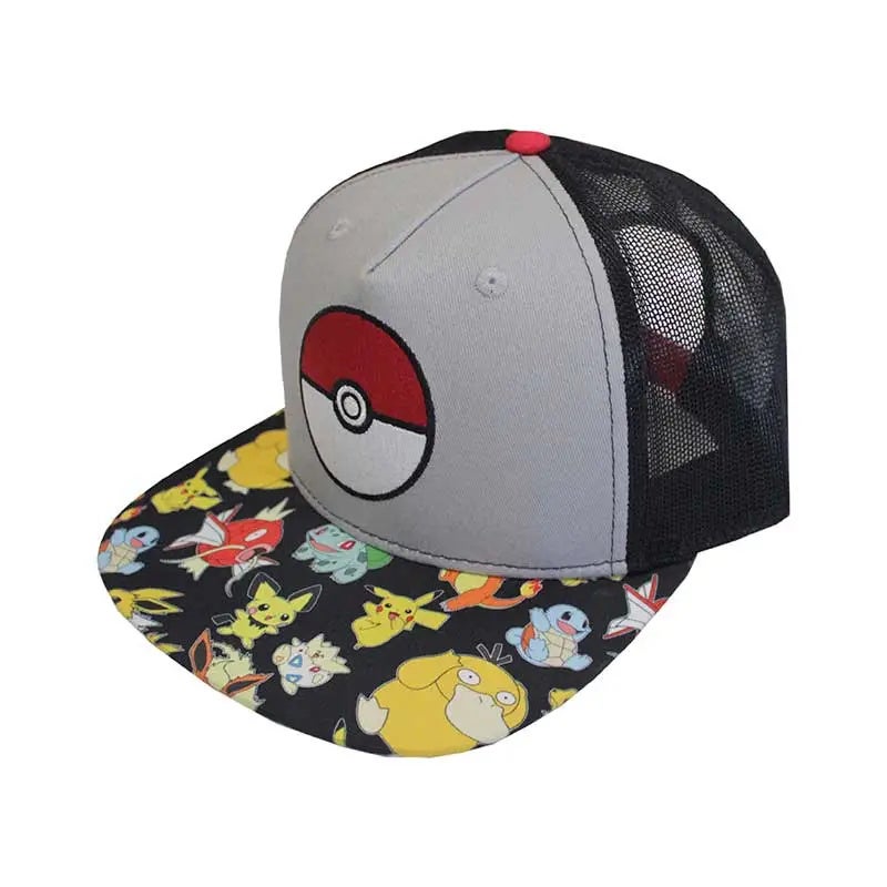 Gorra Teen Pokemon Negro/Gris