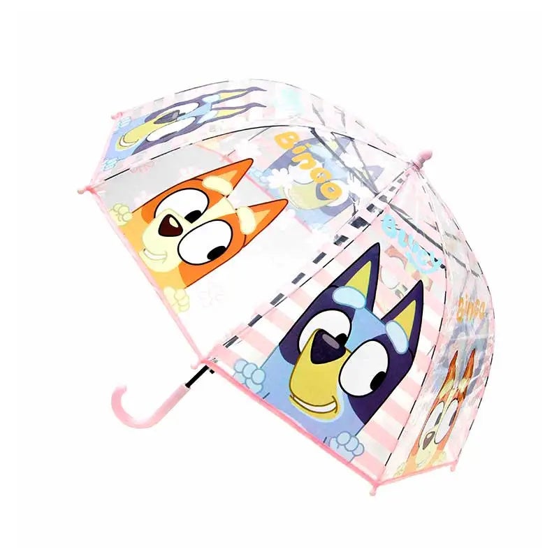 Paraguas Transparente Bluey Rosa