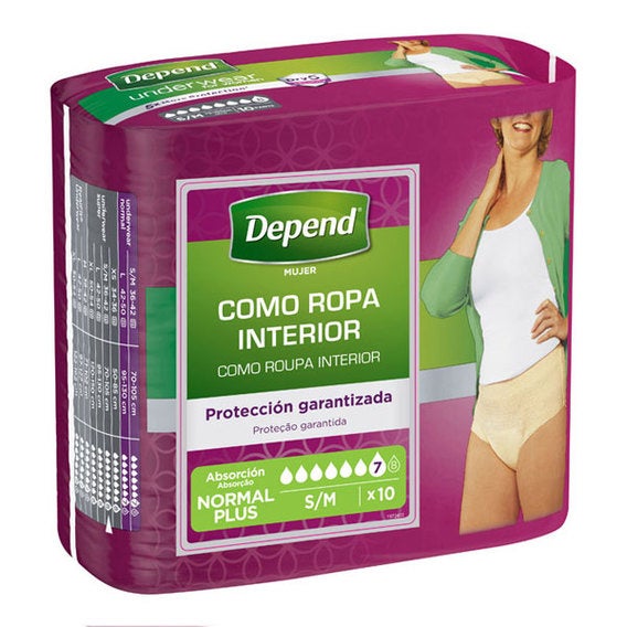 Ropa Interior Protectora Mujer Normal Plus Talla S-M