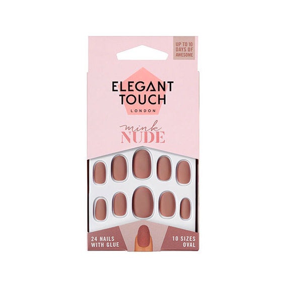 Uñas Postizas Color Nude Mink