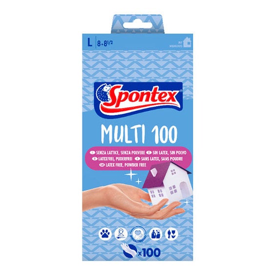 Spontex Guantes Multi 100 Vinilo T-L