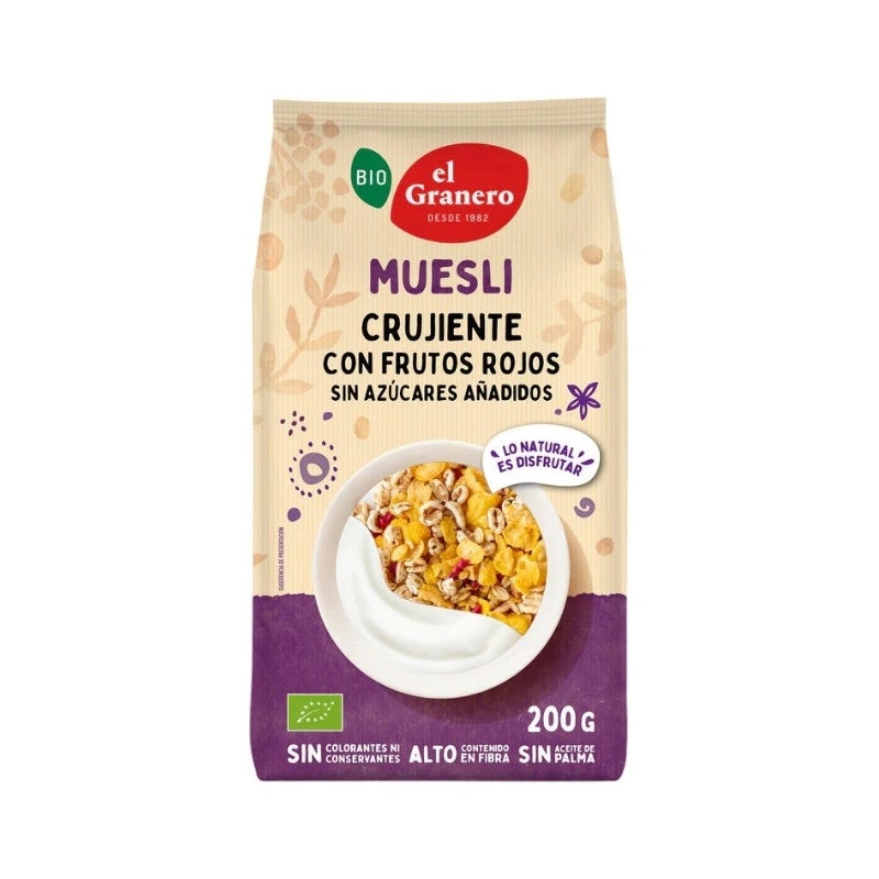 Granero Bio Muesli Crujient Frut Roj 200