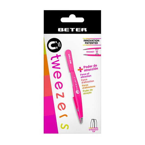 Pinza De Depilar Magnética Con Punta Oblícua