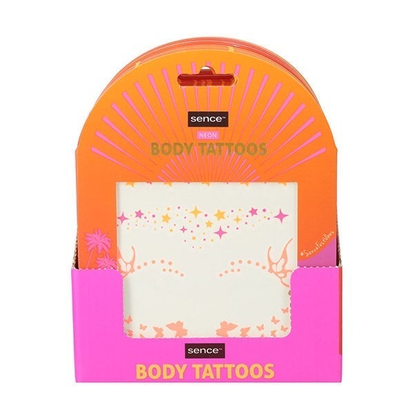 Neon/Metallic Body Tattoos