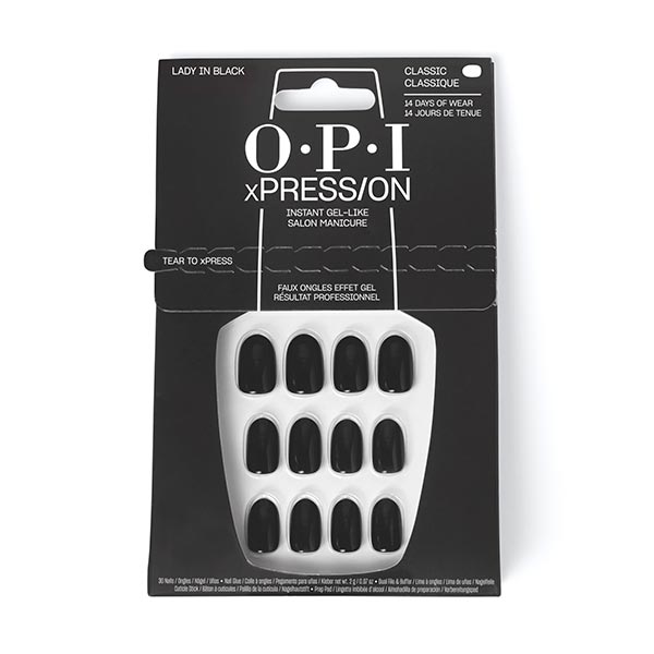 Artificial Nails Lady in Black