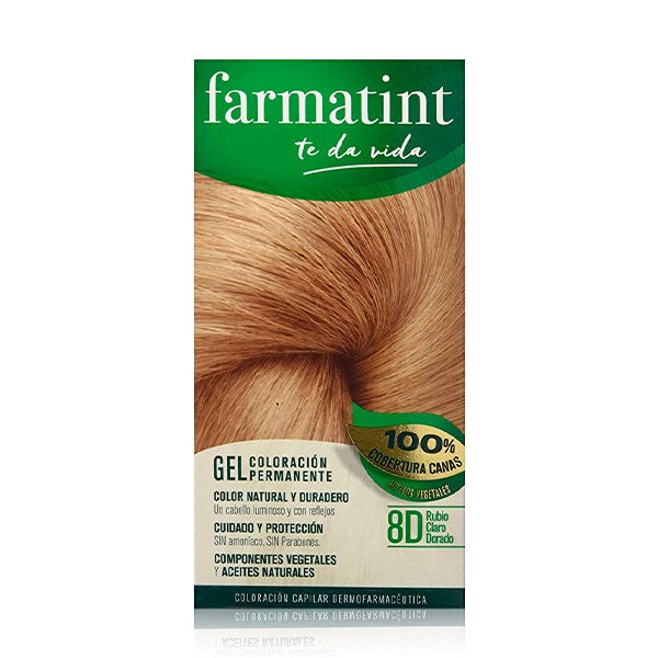 Gel Coloración Permanente Rubio Claro Dorado