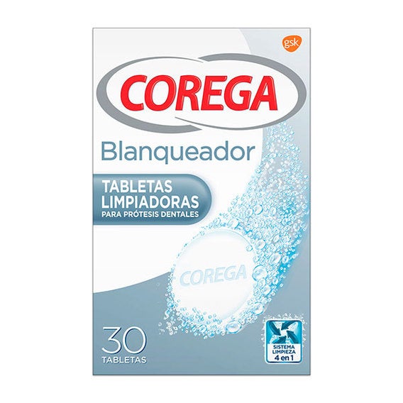 Blanqueador Limpiador Dentadura Postiza 30 Tabletas