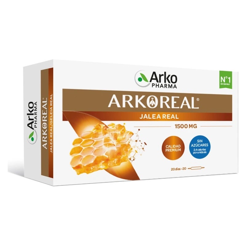 Arkoreal Jalea Real Fresca 1500Mg Sin Azúcar 20 Ampollas