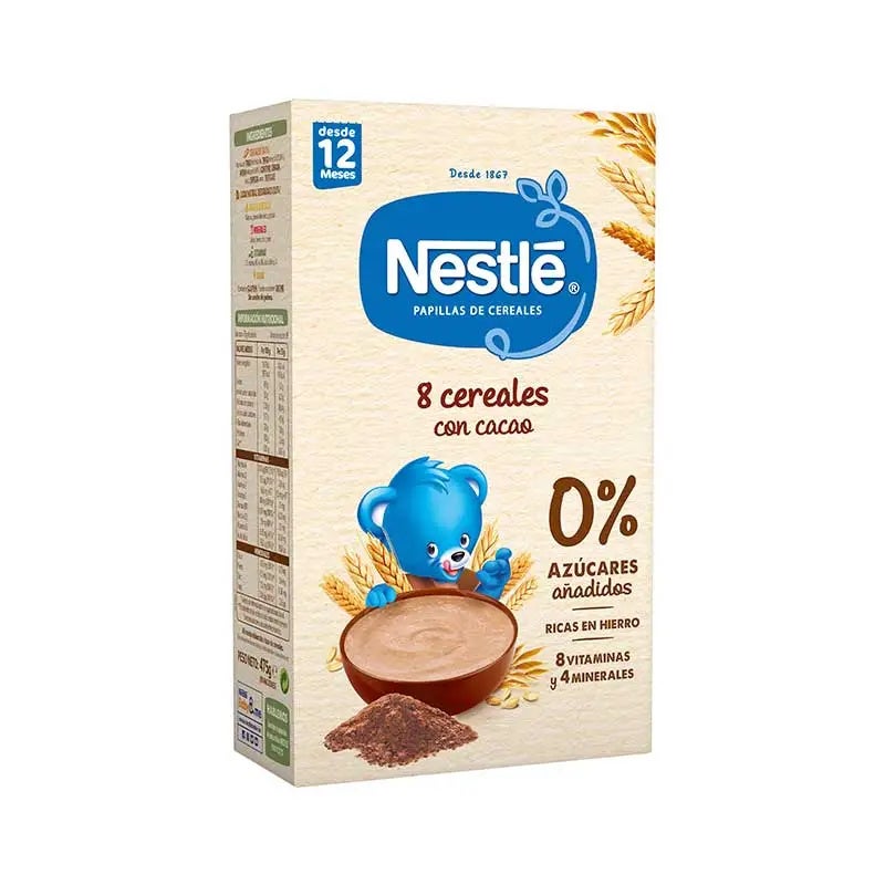 Junior 8 Cereales Con Cacao Papilla Infantil