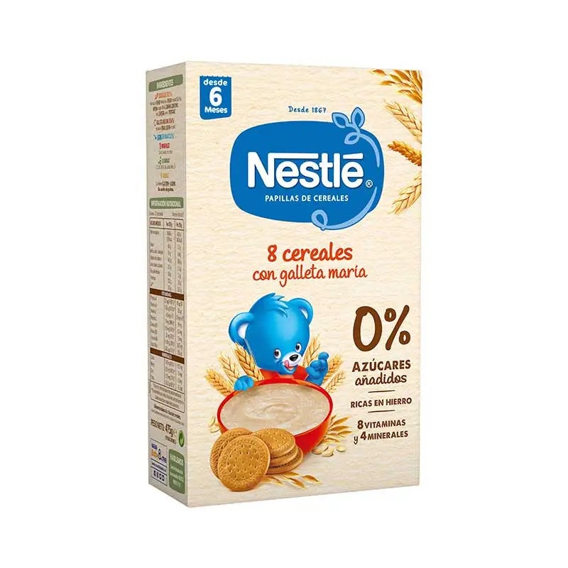 8 Cereales Con Galleta María Papilla Infantil
