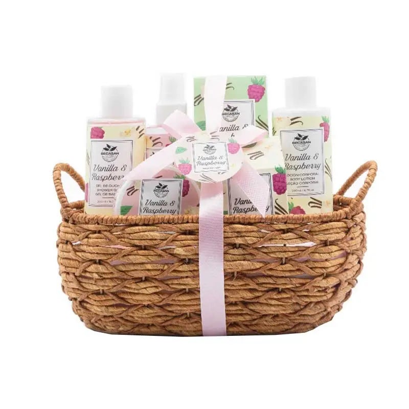 Cesta Mimbre Vainilla & Moras