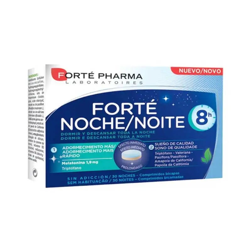 Melatonina 1.9 Mg En Comprimidos Para La Noche 8 Horas