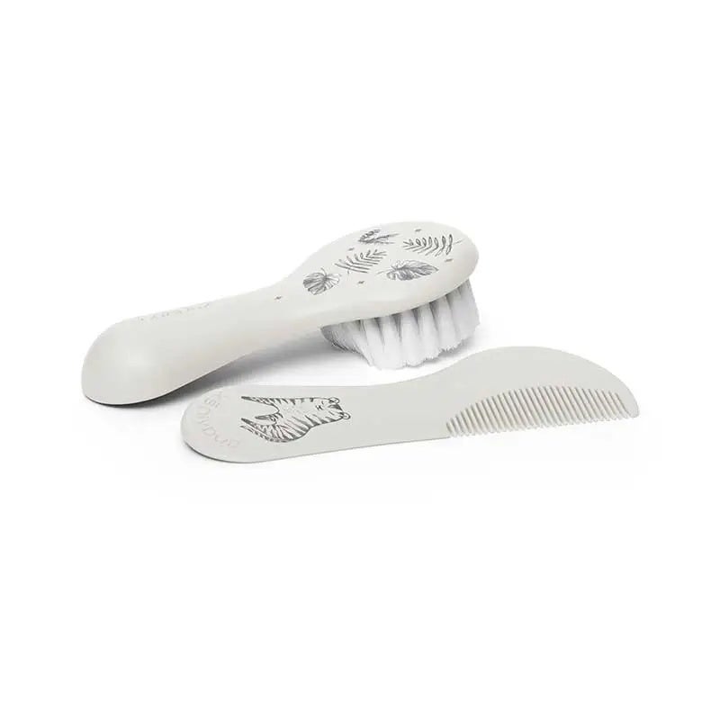 Set Cepillo Y Peine Bebés Gris