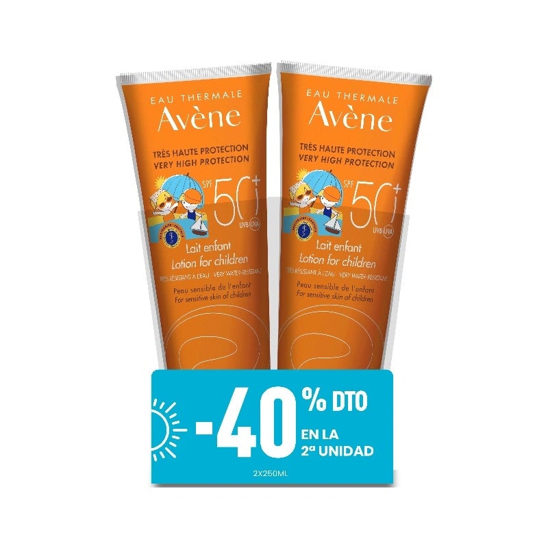 Pack Leche Solar Infantil Spf50 2X