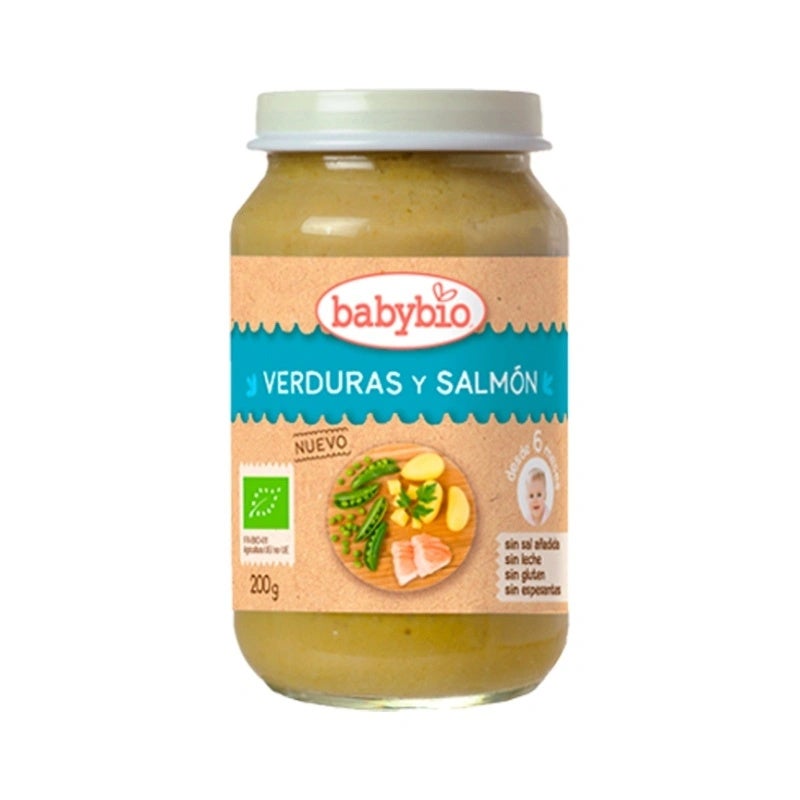 Menu De Verdura Y Salmón Bio