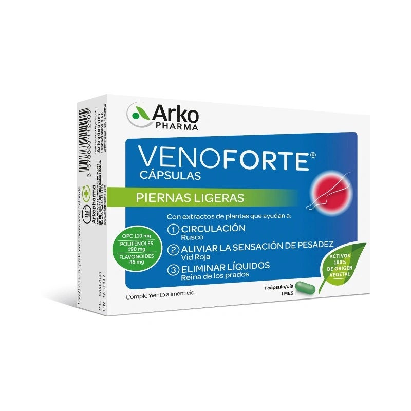 Venoforte Piernas Ligeras 30 Cápsulas