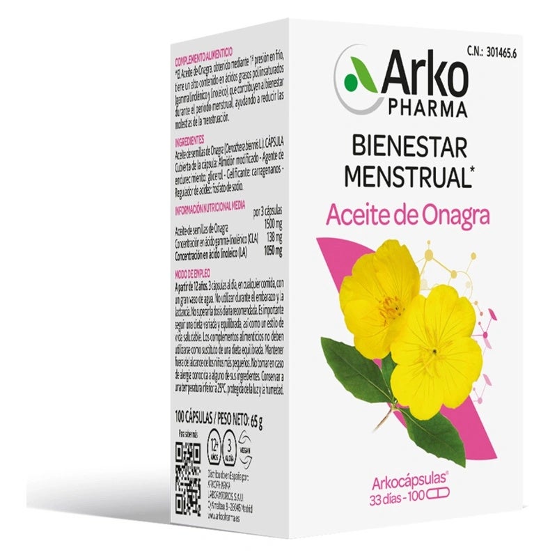 Arkocápsulas Aceite De Onagra 100 Cápsulas