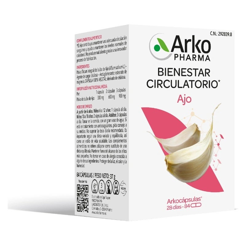 Arkocápsulas Ajo 84 Cápsulas