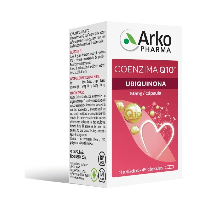 Arkosterol Coenzima Q10 45 Cápsulas
