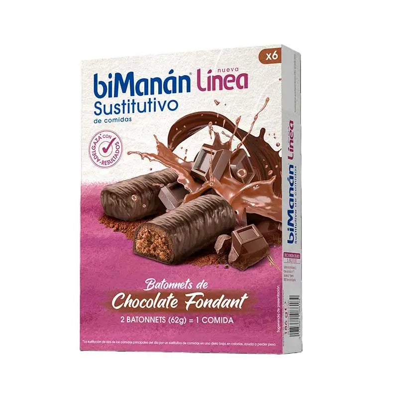 Batonnets Sabor Chocolate Fondant Sustitutivo De Comida 186 Gr