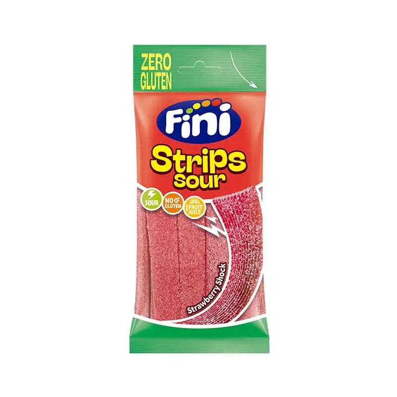 Regalices Strips Sour Fresa Zero Gluten 75 Gr