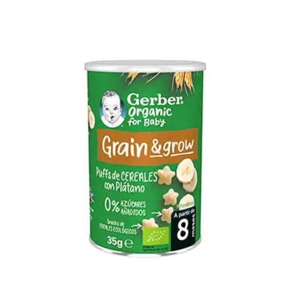 Puff Organic Cereal Platano 35 Gr