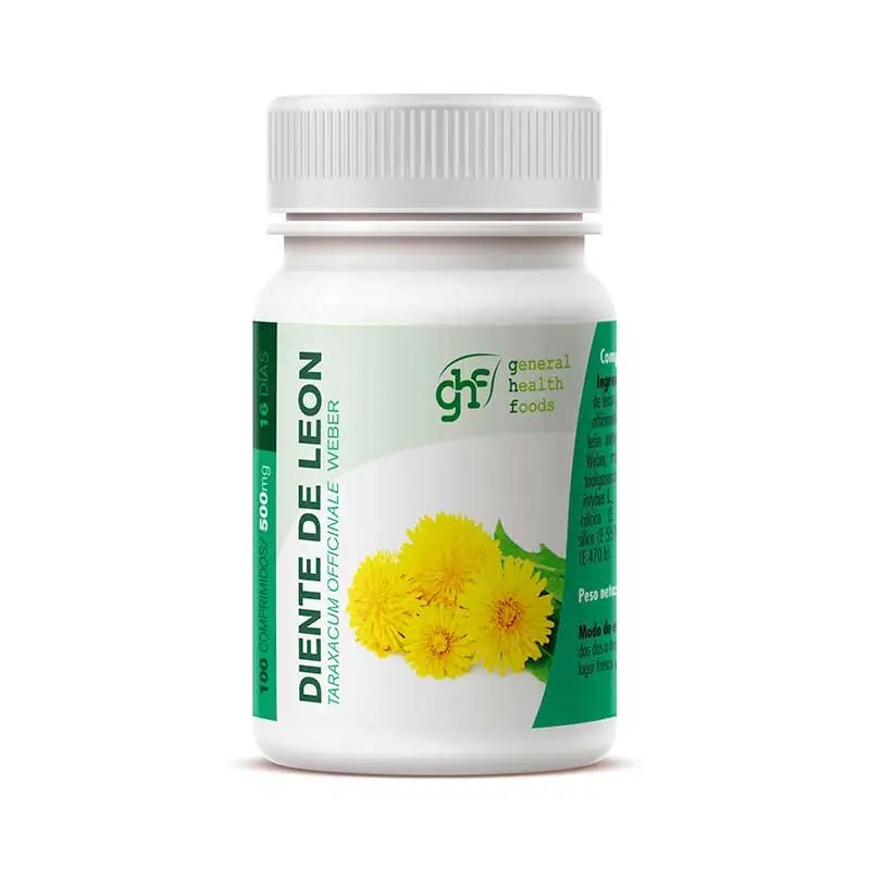 Diente De León 500 Mg 100 Comprimidos