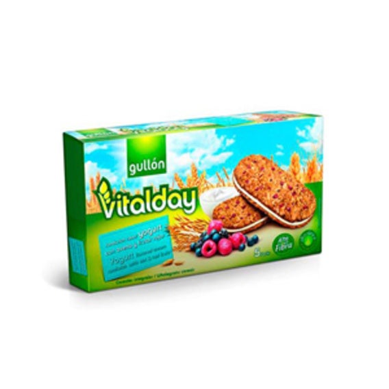 Vitalday Galletas Sandwich Con Yogurt Y Frutos Rojos