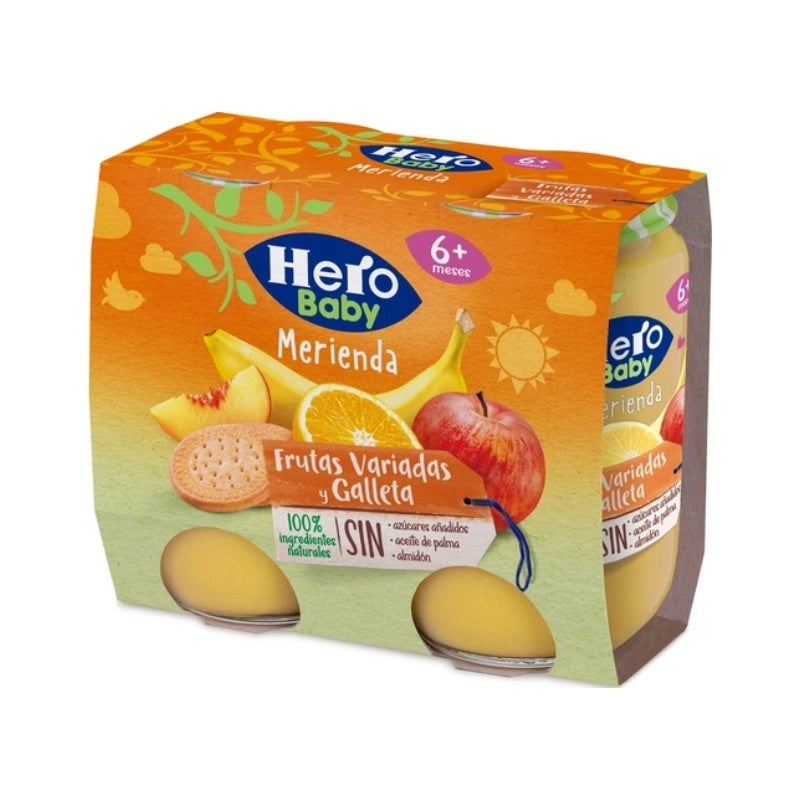 Merienda Fruta Variada Galleta 2X190G