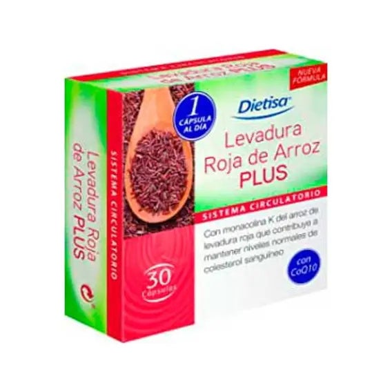Levadura Roja De Arroz Plus 30 Capsulas