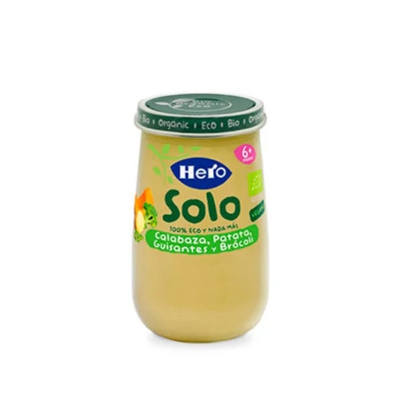 Baby Solo Eco Crema De Calabaza. Patata. Guisantes Y Brócoli