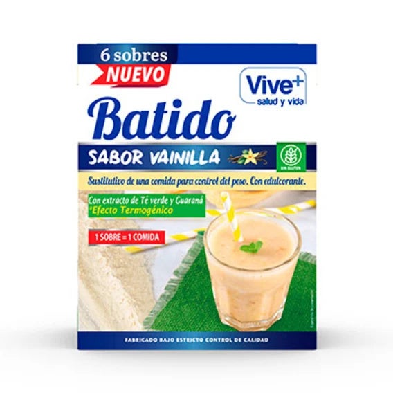 Batido Sustitutivo Vainilla 6X30 G