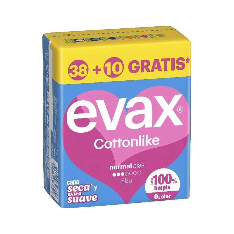 Compresas Cottonlike Normal Alas 48 Ud