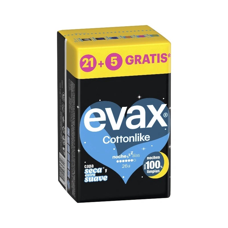 Compresas Cottonlike Noche 26 Ud