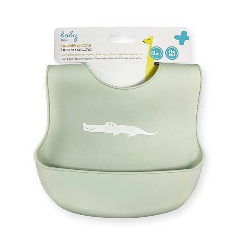 Babero De Silicona Verde