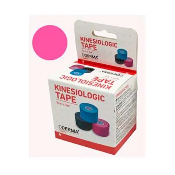 Cinta Tape Kinetica Rosa 5 Metros
