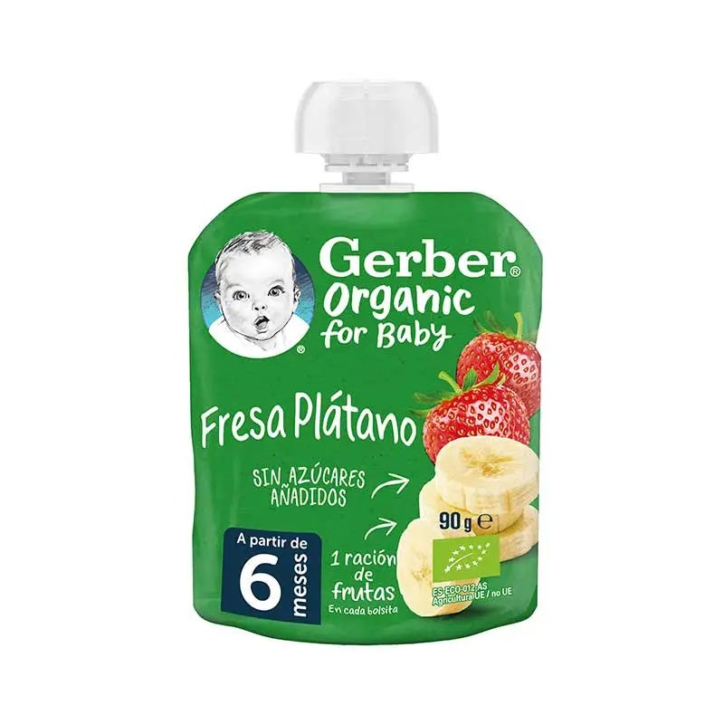 Pouch Organic Platano Fresa