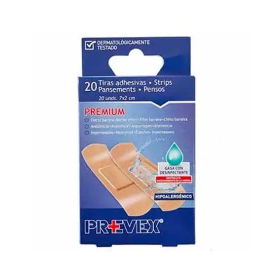 Tiras Adhesivas Premium Efecto Barrera Color Piel Con Gasa