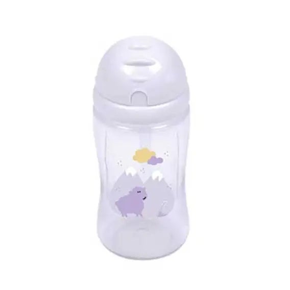 Vaso Con Pajita Lila