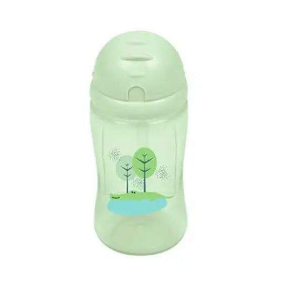 Vaso Con Pajita Verde