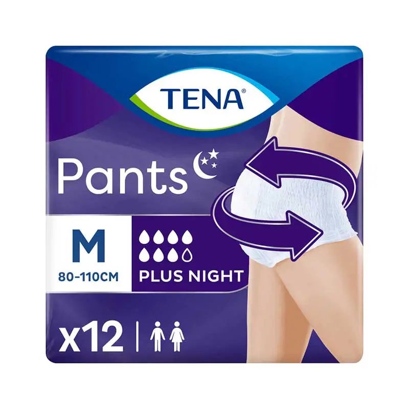 Pants Ropa Interior Incontinencia Plus Noche Talla M 12Uds
