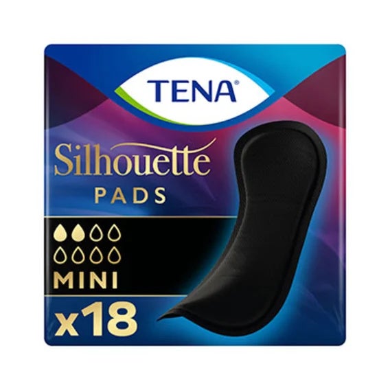 Compresas Mini Silhoutte Noir 18 Un